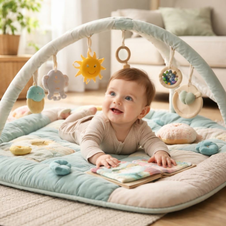 Tapis d’éveil sensoriel — Choisir et utiliser pour stimuler bébé en toute sécurité